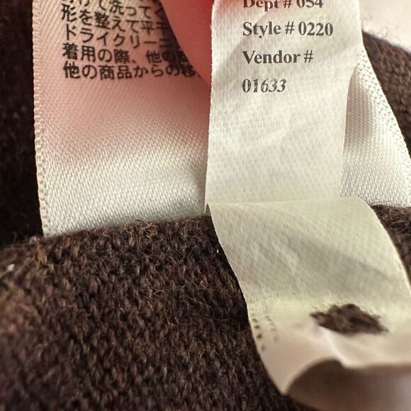 Eddie Bauer Cotton Cashmere Brown Quarter Button Sweater Men’s XL Casual Cozy - Picture 10 of 10